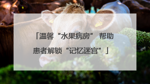 温馨“水果病房” 帮助患者解锁“记忆迷宫”