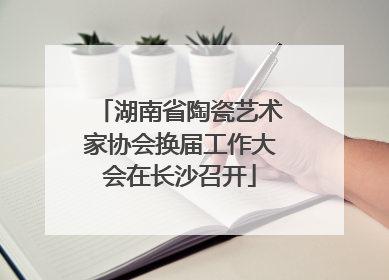 湖南省陶瓷艺术家协会换届工作大会在长沙召开
