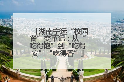 湖南宁远“校园餐”变革记：从“吃得饱”到“吃得安”“吃得香”