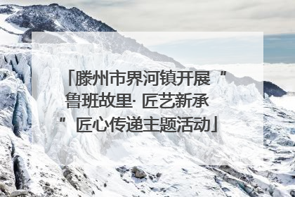 滕州市界河镇开展“鲁班故里· 匠艺新承”匠心传递主题活动