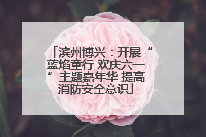 滨州博兴：开展“蓝焰童行 欢庆六一”主题嘉年华 提高消防安全意识