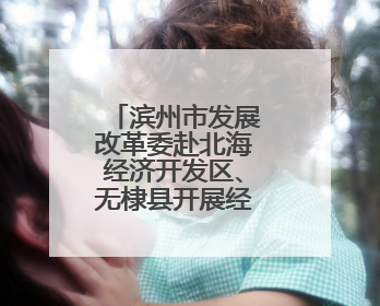 滨州市发展改革委赴北海经济开发区、无棣县开展经济运行调研