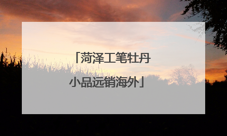 菏泽工笔牡丹小品远销海外