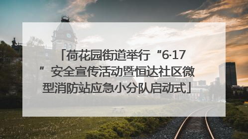 荷花园街道举行“6·17”安全宣传活动暨恒达社区微型消防站应急小分队启动式