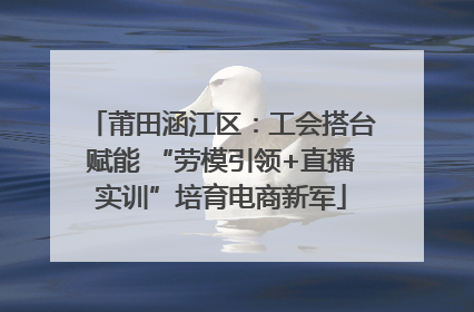 莆田涵江区：工会搭台赋能 “劳模引领+直播实训”培育电商新军