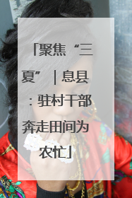 聚焦“三夏”｜息县：驻村干部奔走田间为农忙