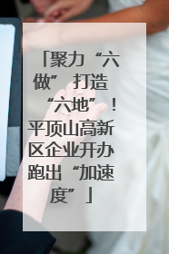 聚力“六做” 打造“六地”！平顶山高新区企业开办跑出“加速度”