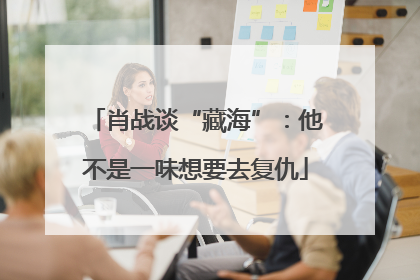 肖战谈“藏海”：他不是一味想要去复仇