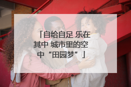 自给自足 乐在其中 城市里的空中“田园梦”