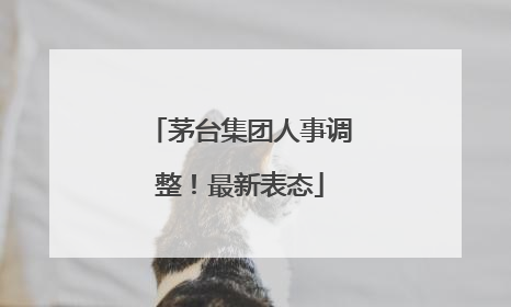 茅台集团人事调整！最新表态