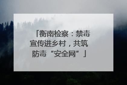 衡南检察：禁毒宣传进乡村，共筑防毒“安全网”