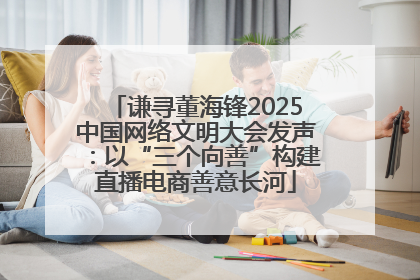 谦寻董海锋2025中国网络文明大会发声：以“三个向善”构建直播电商善意长河