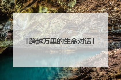 跨越万里的生命对话