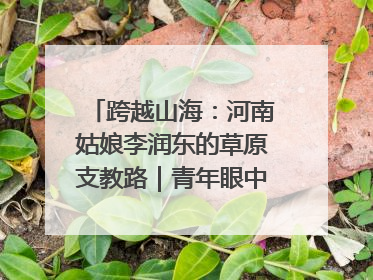 跨越山海：河南姑娘李润东的草原支教路｜青年眼中的西部情缘