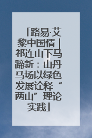 路易·艾黎中国情｜祁连山下马蹄新：山丹马场以绿色发展诠释“两山”理论实践