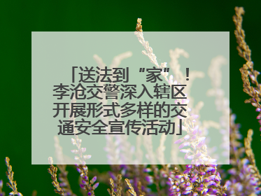 送法到“家”！李沧交警深入辖区开展形式多样的交通安全宣传活动