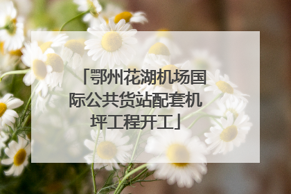 鄂州花湖机场国际公共货站配套机坪工程开工