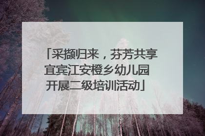 采撷归来，芬芳共享 宜宾江安橙乡幼儿园开展二级培训活动