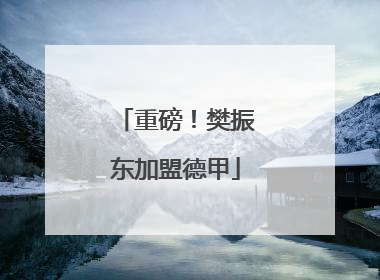 重磅！樊振东加盟德甲
