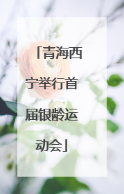 青海西宁举行首届银龄运动会