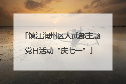镇江润州区人武部主题党日活动“庆七一”