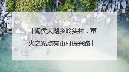 闽侯大湖乡岭头村：萤火之光点亮山村振兴路
