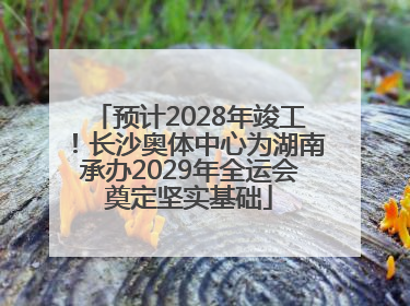 预计2028年竣工！长沙奥体中心为湖南承办2029年全运会奠定坚实基础