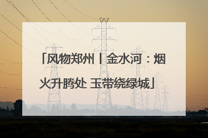 风物郑州丨金水河：烟火升腾处 玉带绕绿城