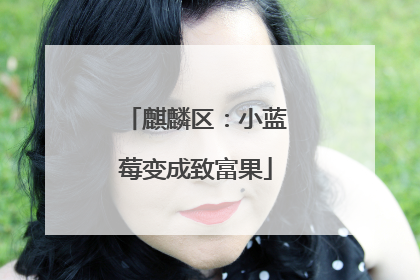 麒麟区：小蓝莓变成致富果