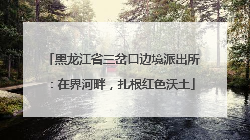 黑龙江省三岔口边境派出所：在界河畔，扎根红色沃土