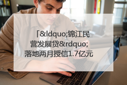 “锦江民营发展贷”落地两月授信1.7亿元，惠及118家民企