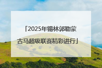 2025年锡林郭勒蒙古马超级联赛精彩进行