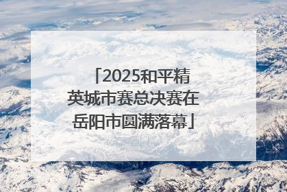 2025和平精英城市赛总决赛在岳阳市圆满落幕