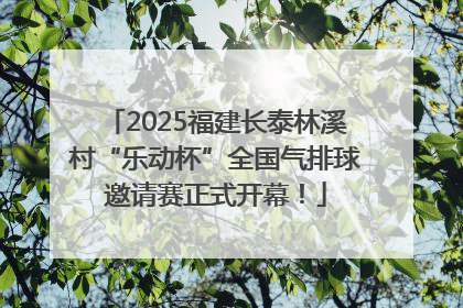 2025福建长泰林溪村“乐动杯”全国气排球邀请赛正式开幕！