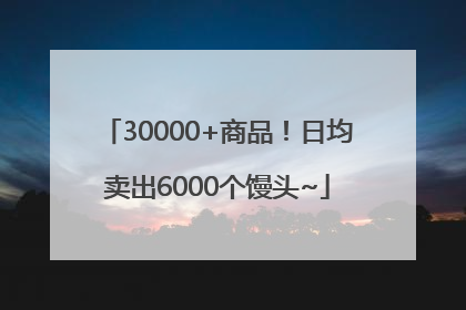 30000+商品！日均卖出6000个馒头~