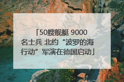 50艘舰艇 9000名士兵 北约“波罗的海行动”军演在德国启动