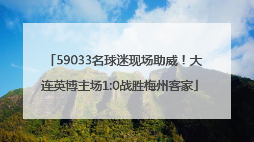 59033名球迷现场助威！大连英博主场1:0战胜梅州客家