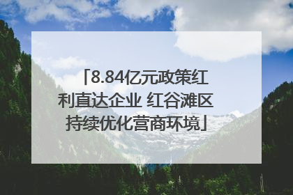 8.84亿元政策红利直达企业 红谷滩区持续优化营商环境