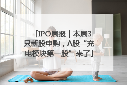 IPO周报｜本周3只新股申购，A股“充电模块第一股”来了